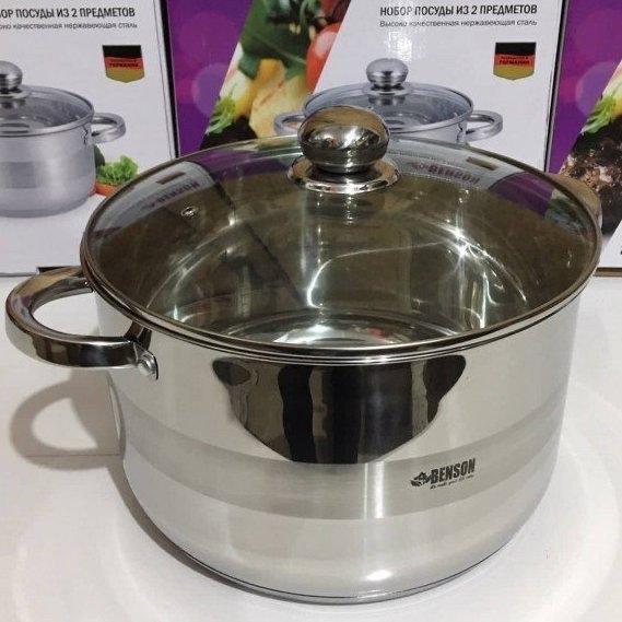 Кастрюля с крышкой Benson BN-218 (ёмкость 2.5 л)