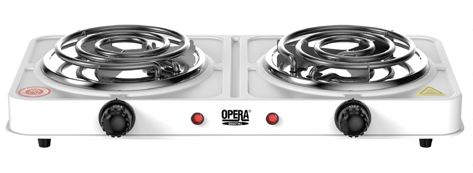 Плита электрическая двухконфорочная настольная спиральная Hot Plate Opera OP5713 (2000W 220V/50Hz)