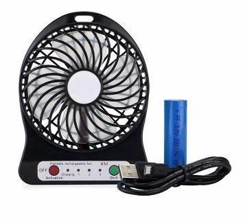 Міні вентилятор mini fan з акумулятором (Black)