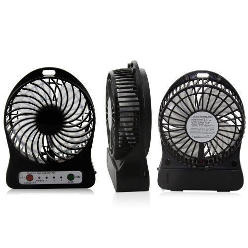 Міні вентилятор mini fan з акумулятором (Black)