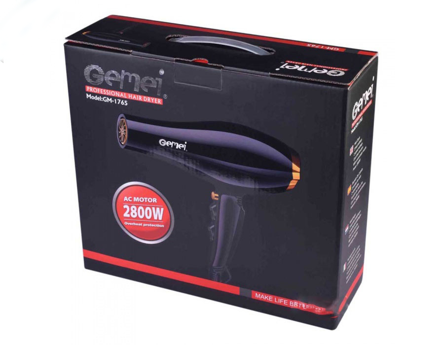 Професійний фен для волосся Gemei GM-1765 2800W