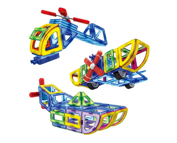 Магнітний,  конструктор транспорт, 128 деталей Magnit/Magical/LIMO TOY