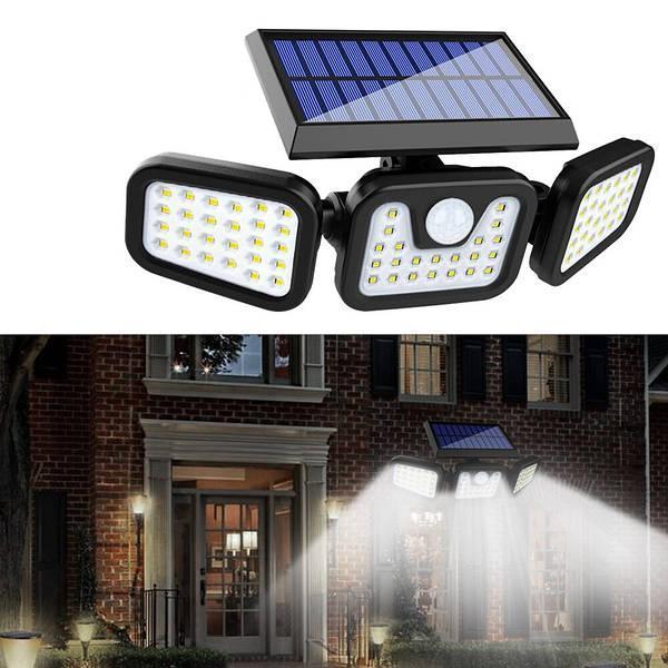 Вуличний ліхтар на сонячній батареї з датчиком руху Split solar wall lamp NF-866/1725 (FL-1725A)