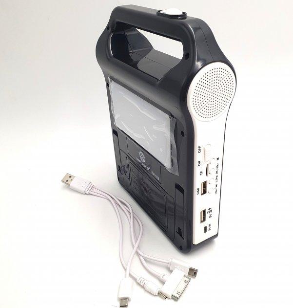 Кемпінговий ліхтар на сонячній батареї EASY POWER EP-036 Bluetooth/MP3/FM/TF/USB/Power Bank