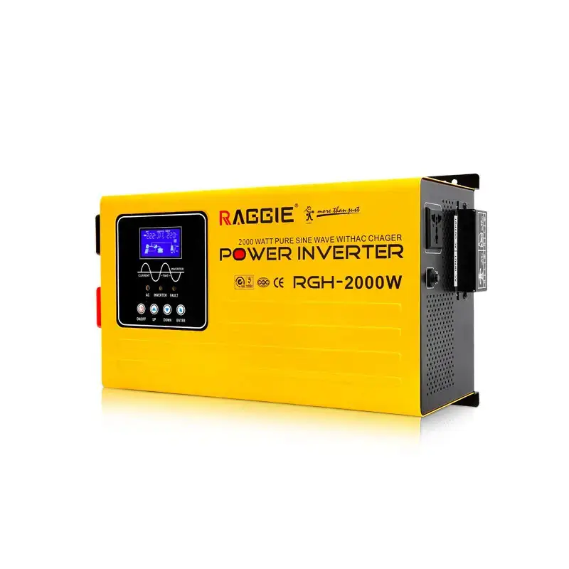 Інвертор (перетворювач) RAGGIE RGH-2000W 24V з правильною синусоїдою+зарядний пристрій