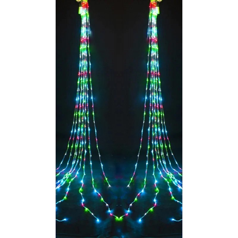 Гирлянда-водопад (Curtain-Lights) Itrains-480-M внутренняя, пер.:прозрачный, 3*3м (Разноцветная)