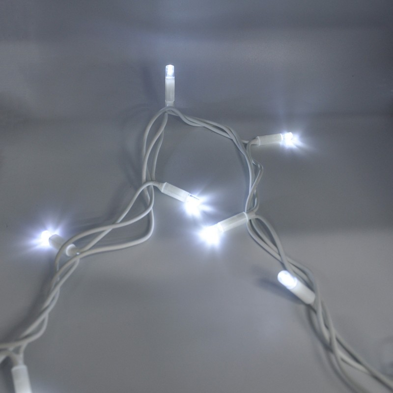 Гірлянда-нитка (String-Lights) 3.3M100L-W-1 зовнішня, пров.:білий, 10м (Білий)