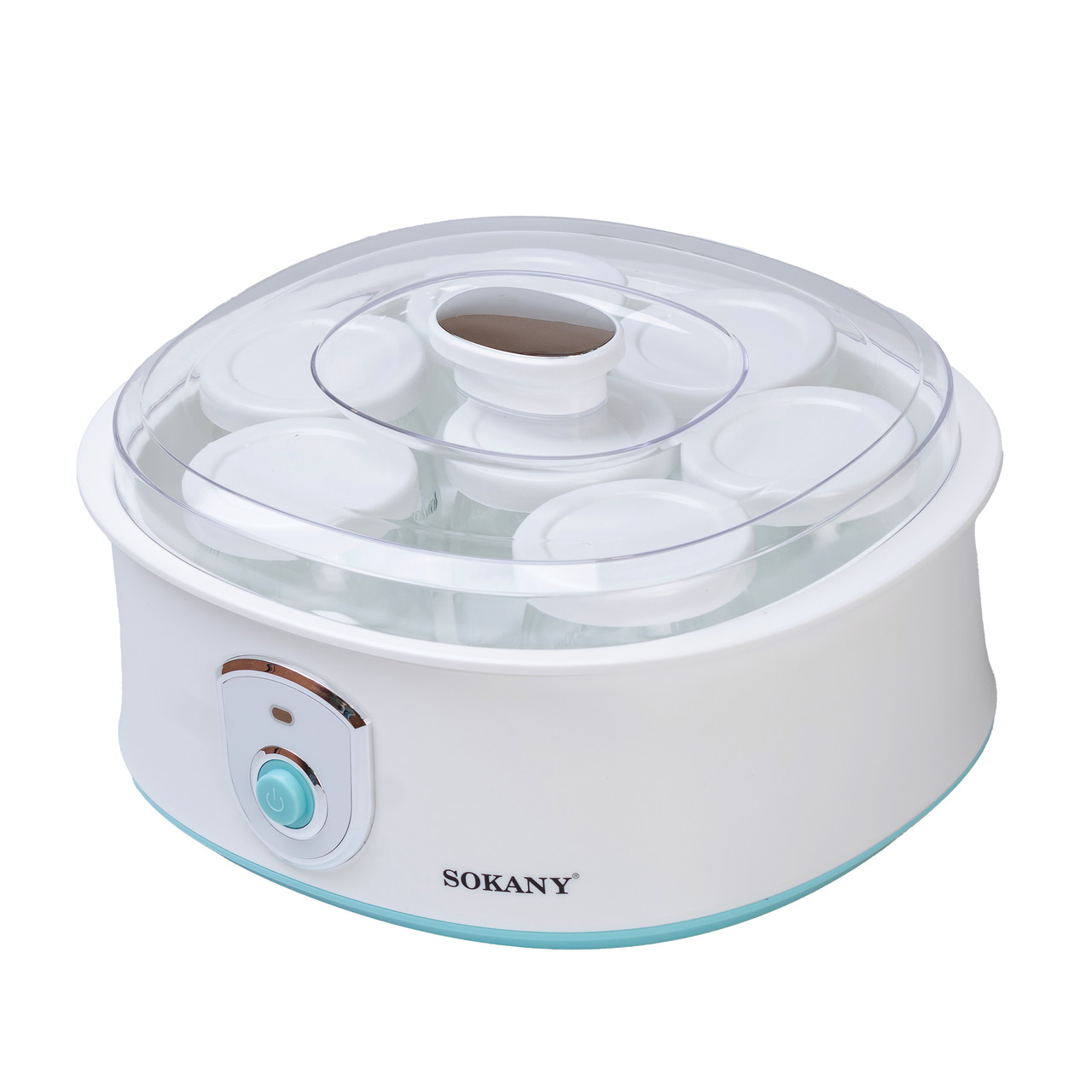 Йогуртниця електрична Sokany Yogurt Maker з баночками та таймером
