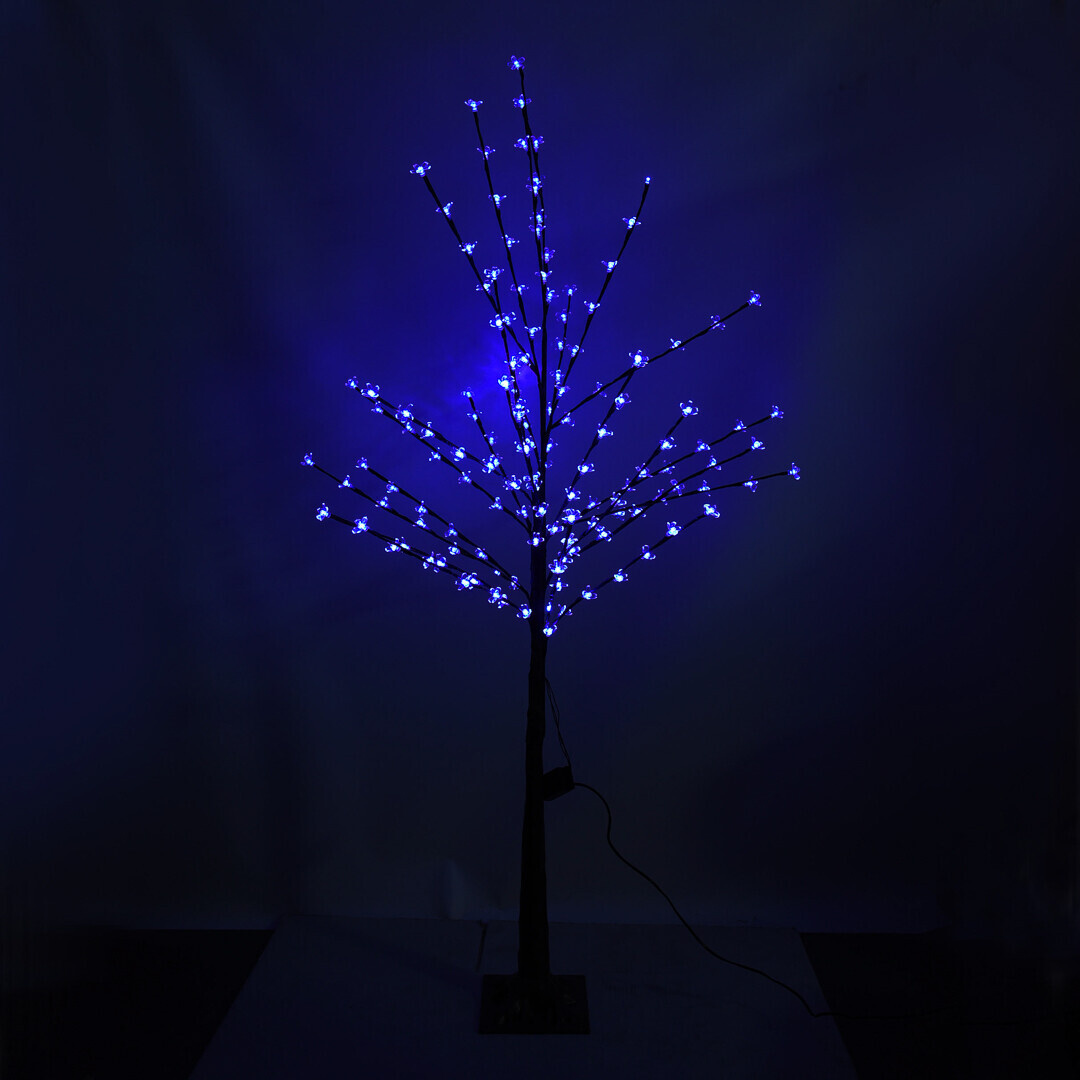LED-дерево Сакура   декоративне 1.5 м, 144 LED, синє світло, RGB, 8 режимів