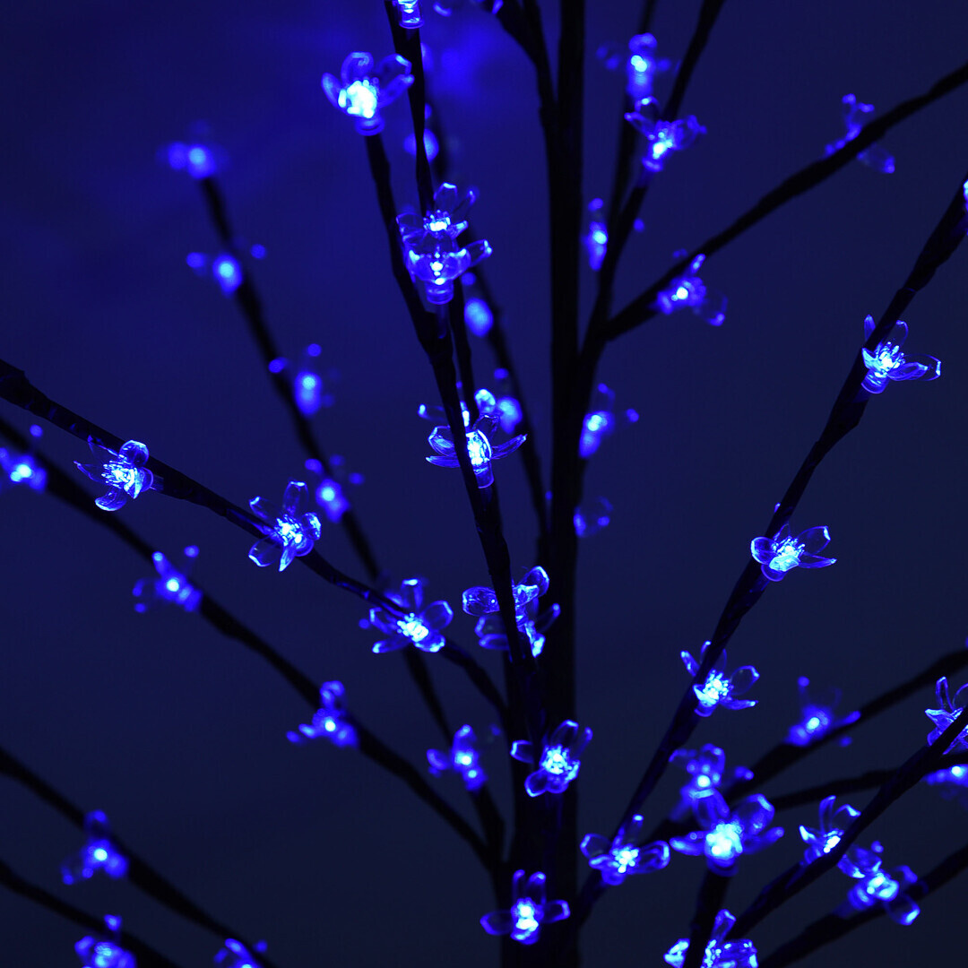 LED-дерево Сакура   декоративне 1.5 м, 144 LED, синє світло, RGB, 8 режимів