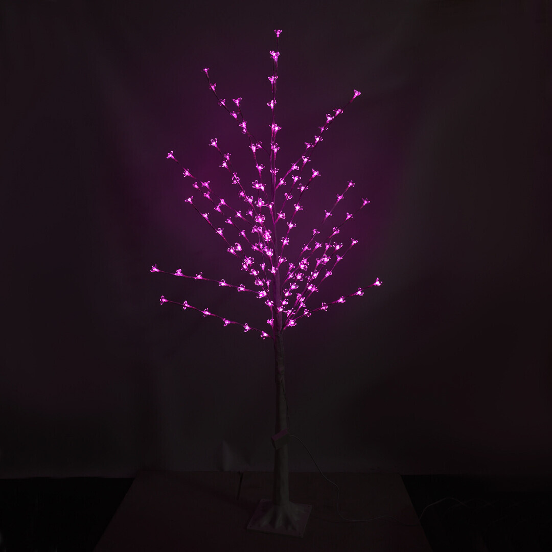 LED-дерево САКУРА  декоративне 1.5 м, 144 LED, рожеве світло, RGB, 8 режимів