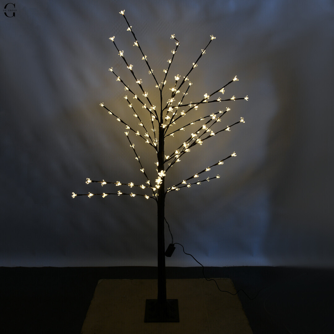 LED-дерево САКУРА декоративное 1.5 м, 144 LED, желтый свет, RGB, 8 режимов