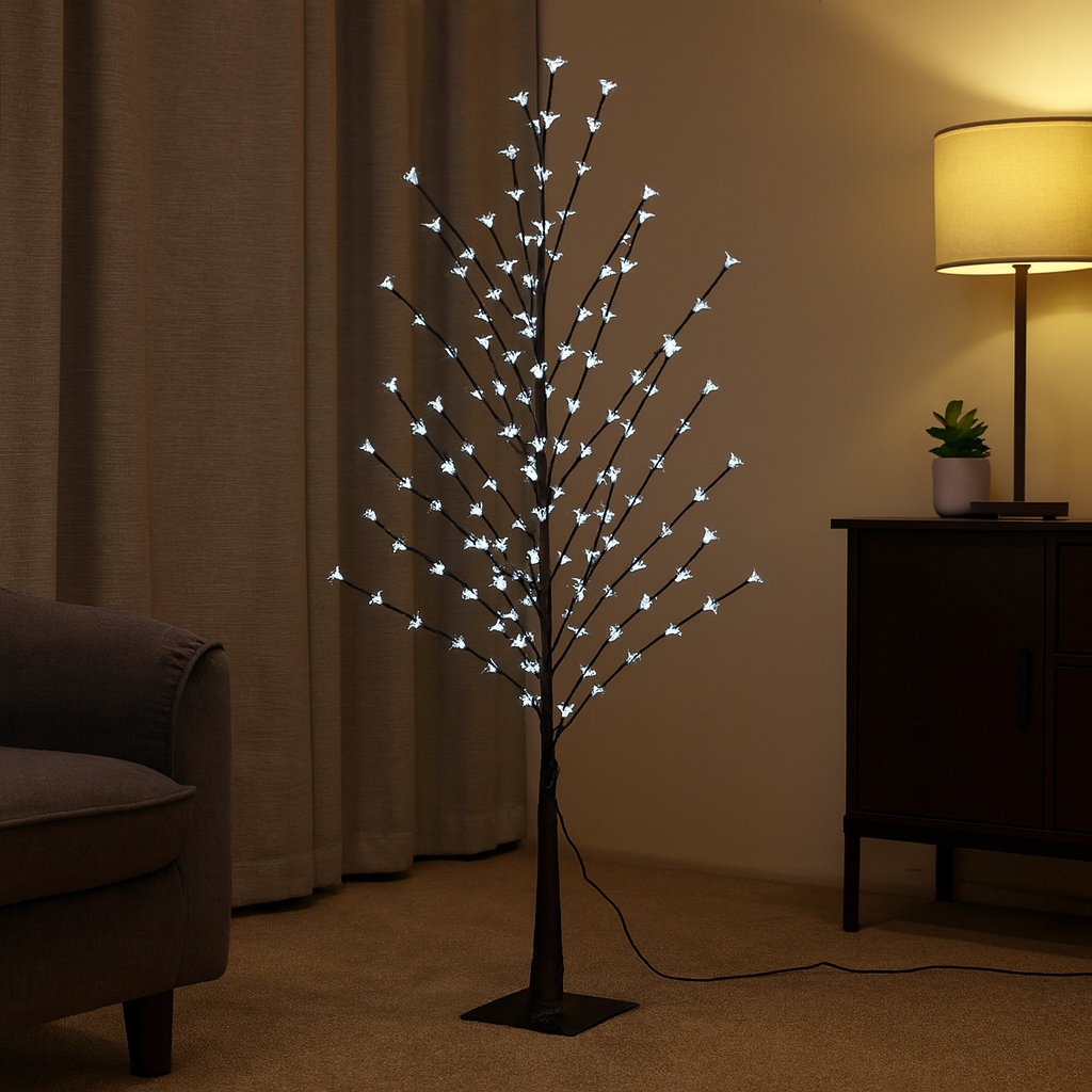 LED-дерево САКУРА декоративное 1.5 м, 144 LED, белый свет, RGB, 8 режимов