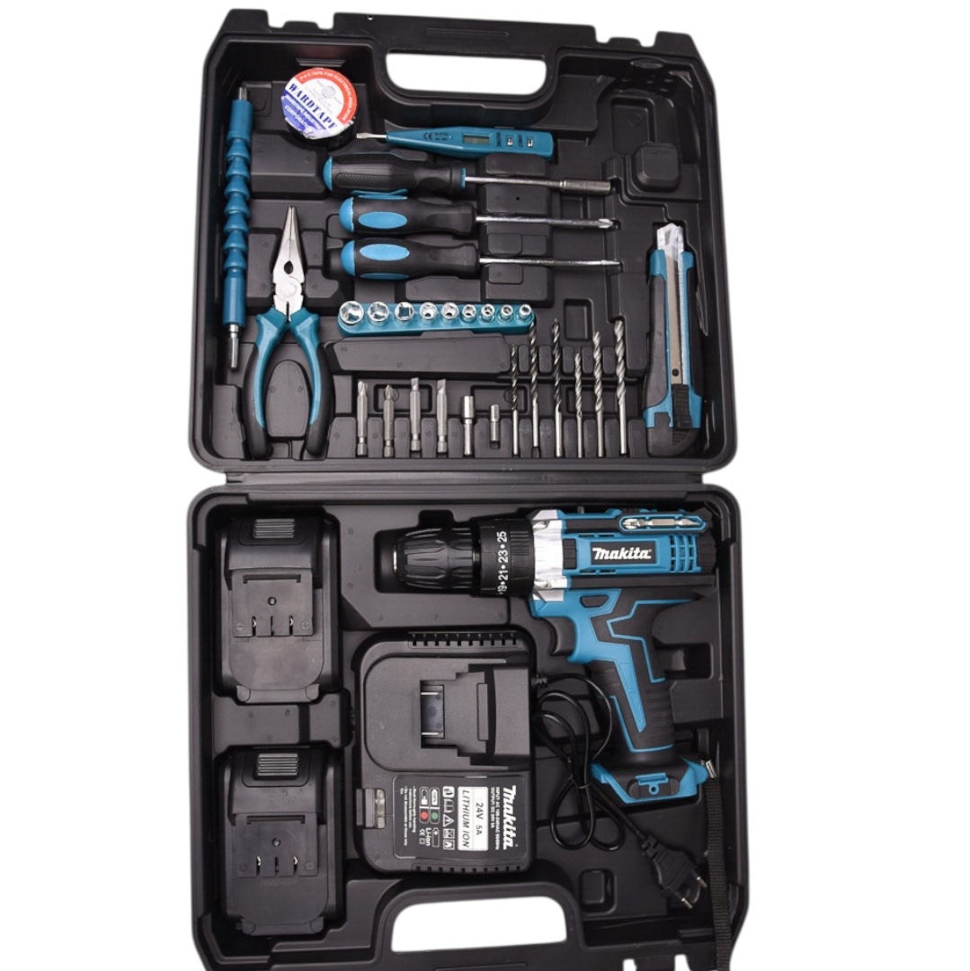 Набір інструментів з акумуляторним шуруповертом Makita 24V, 33 предмети