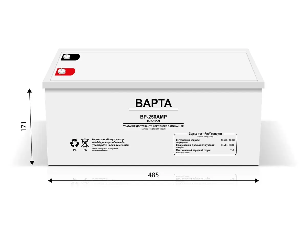 Гелевий акумулятор 12V 250Ah  акумуляторна батарея 